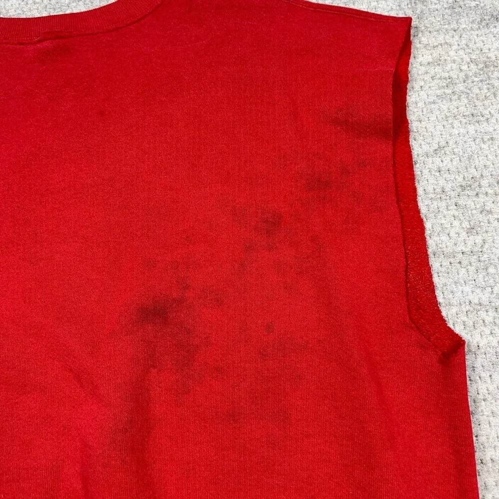 Vintage Alabama Crimson Tide Sweatshirt Men XXL Crewneck Cut Off Sleeveless Vest